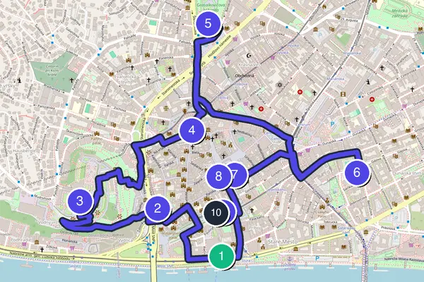 Bratislava Walking Tour Map