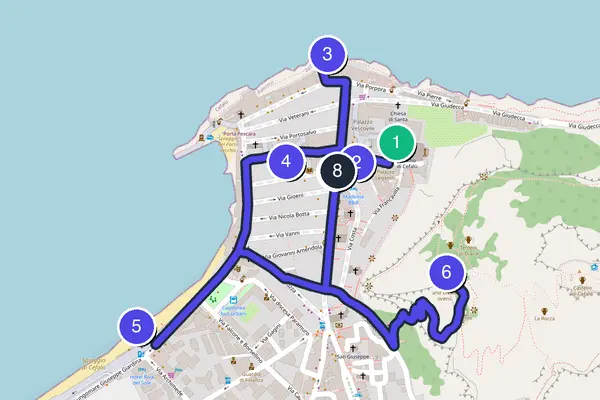 Cefalù Walking Tour Map