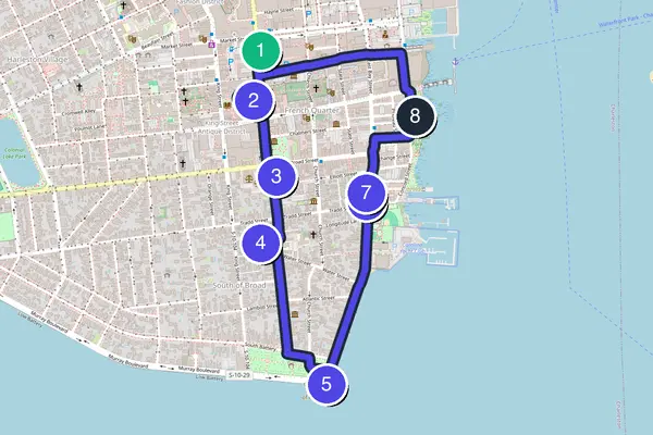 Charleston Walking Tour Map