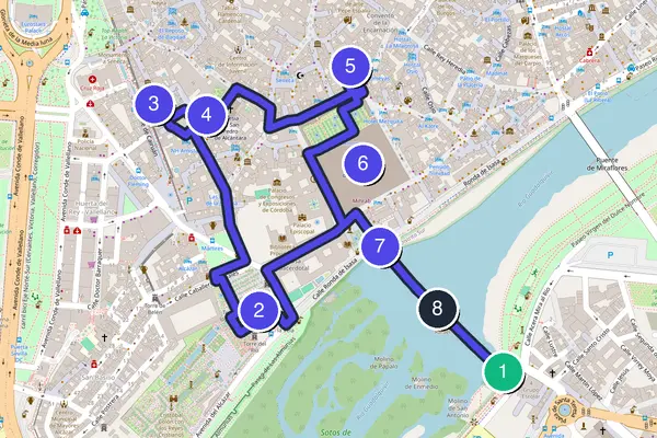 Córdoba Walking Tour Map