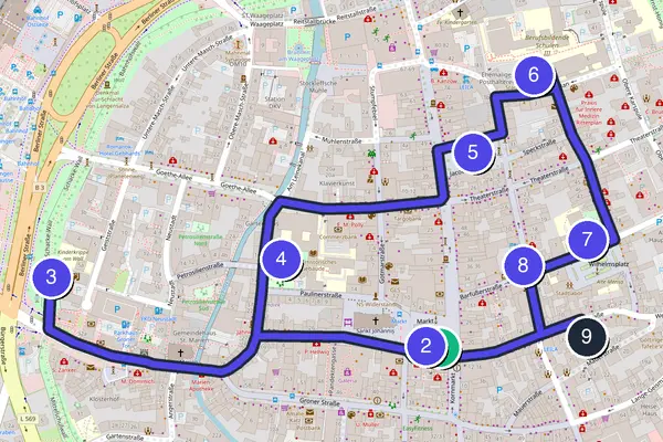 Göttingen Walking Tour Map