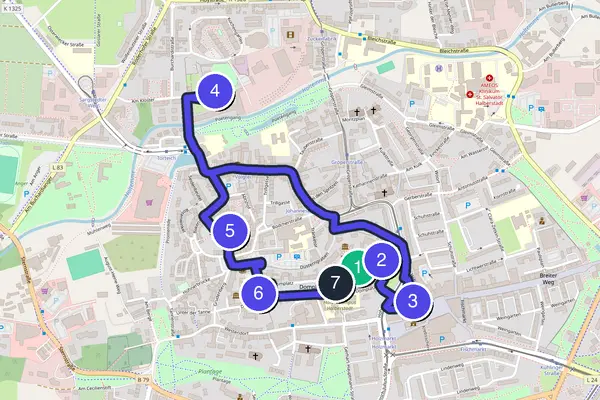 Halberstadt Walking Tour Map