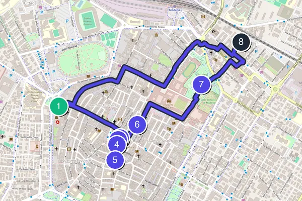 Modena Walking Tour Map