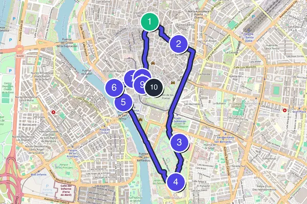 Seville Walking Tour Map