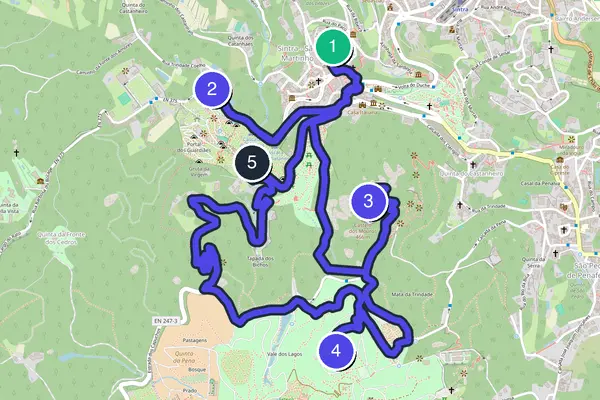 Sintra Walking Tour Map