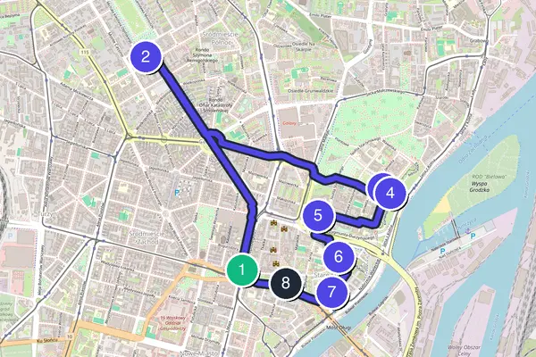 Szczecin Walking Tour Map