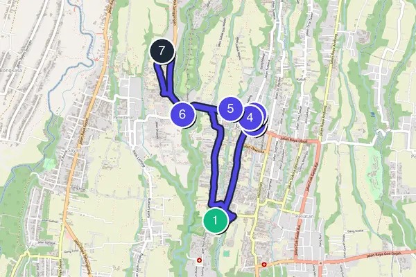 Ubud Walking Tour Map