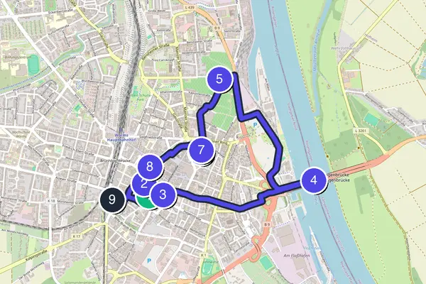 Worms Walking Tour Map